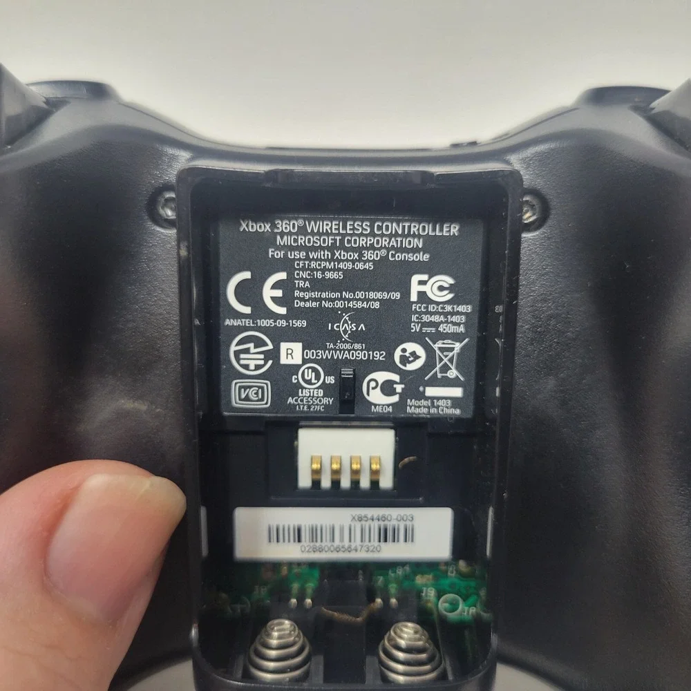 Microsoft Xbox 360 Black Wireless Controller‎ 1403 OEM gamepad
